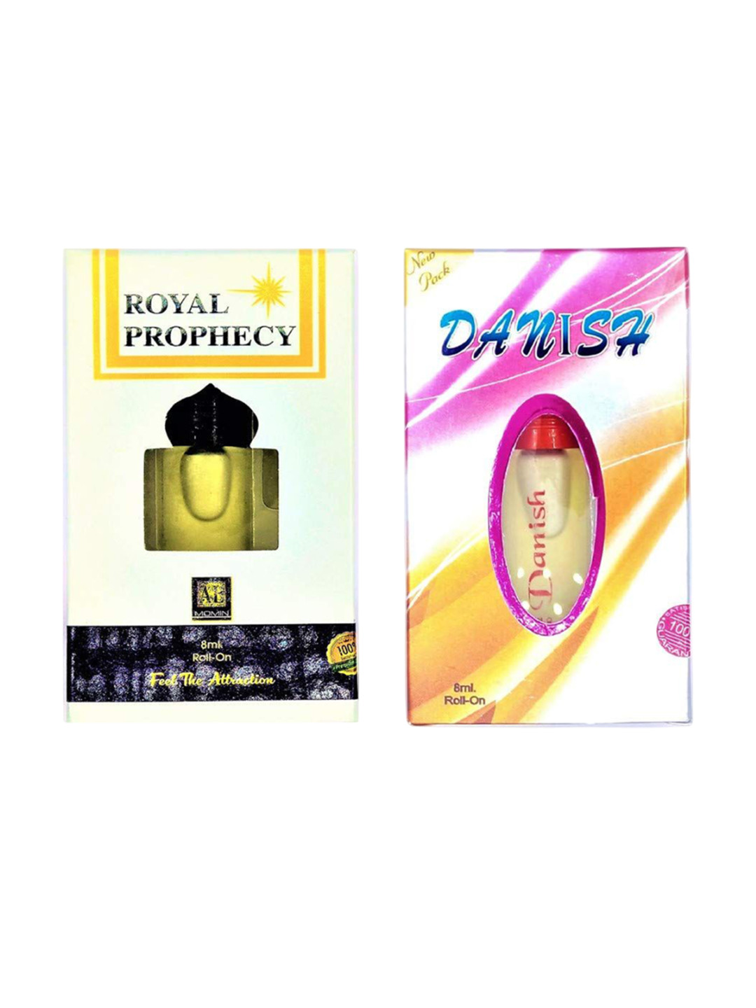 RAVIOUR LIFESTYLE Set Of 2 Original Royal Prophecy & Danish Roll On Attar - 8 ml Each