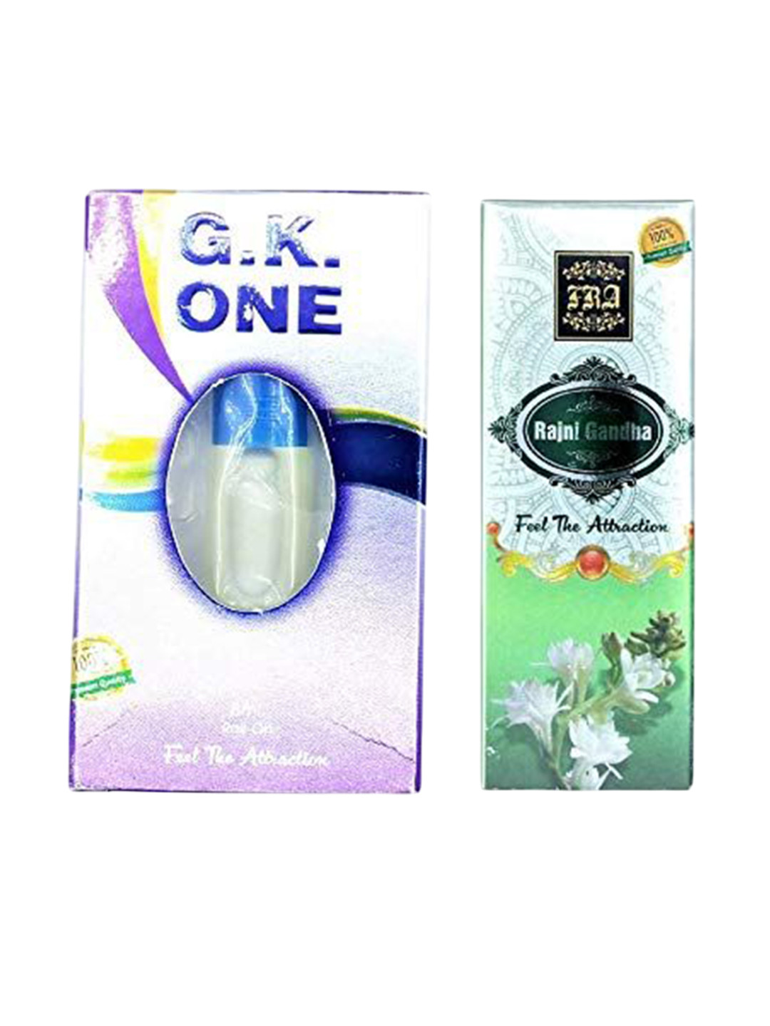 RAVIOUR LIFESTYLE Set Of 2 Rajni Gandha & G.K One Roll On Attar - 8 ml Each