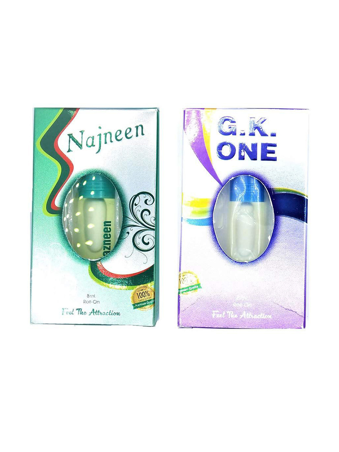 RAVIOUR LIFESTYLE Set Of 2 Najneen & G.K One Non Alcoholic Roll On Attar - 8 ml Each