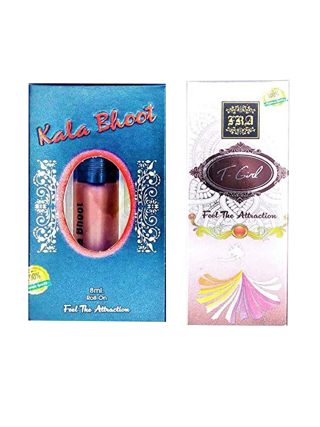 RAVIOUR LIFESTYLE Set Of 2 Kala Bhoot & T Girl Roll On Attar - 8 ml Each