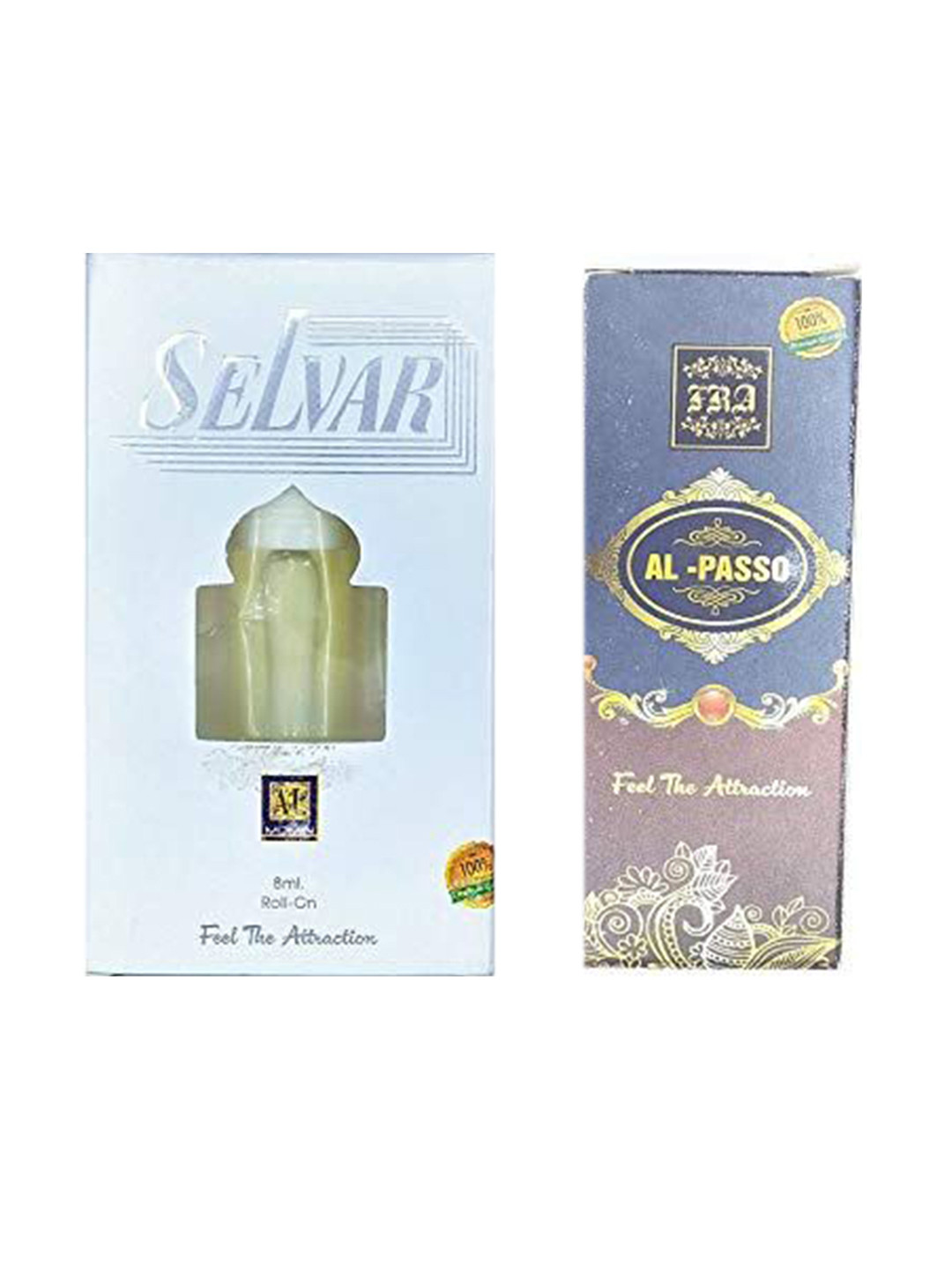 RAVIOUR LIFESTYLE Set Of 2 Selvar & Al- Passo Alcohol Free Attar- 8 ml Each