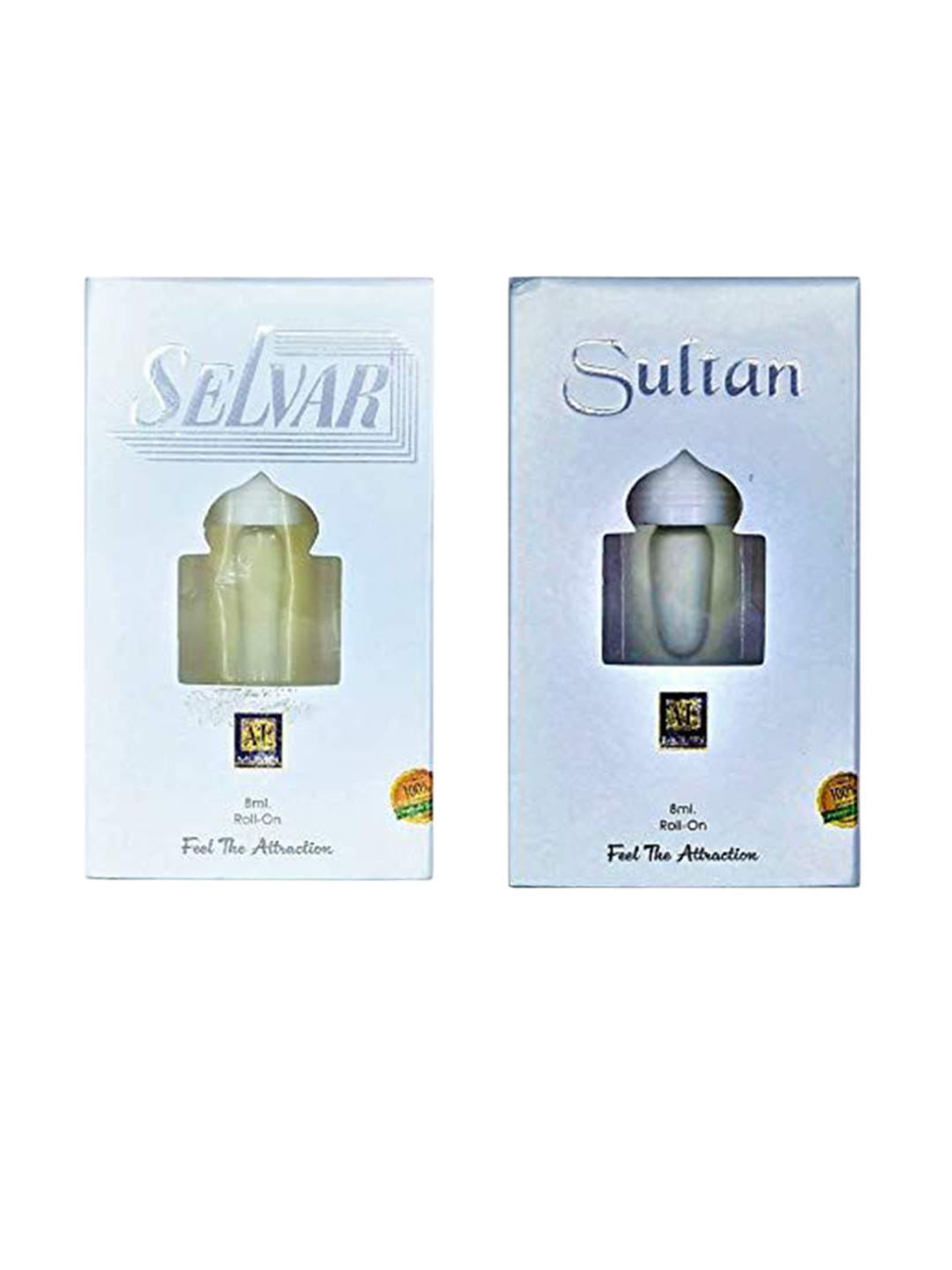RAVIOUR LIFESTYLE Set Of 2 Selvar & Sultan Roll On Attar - 8 ml Each