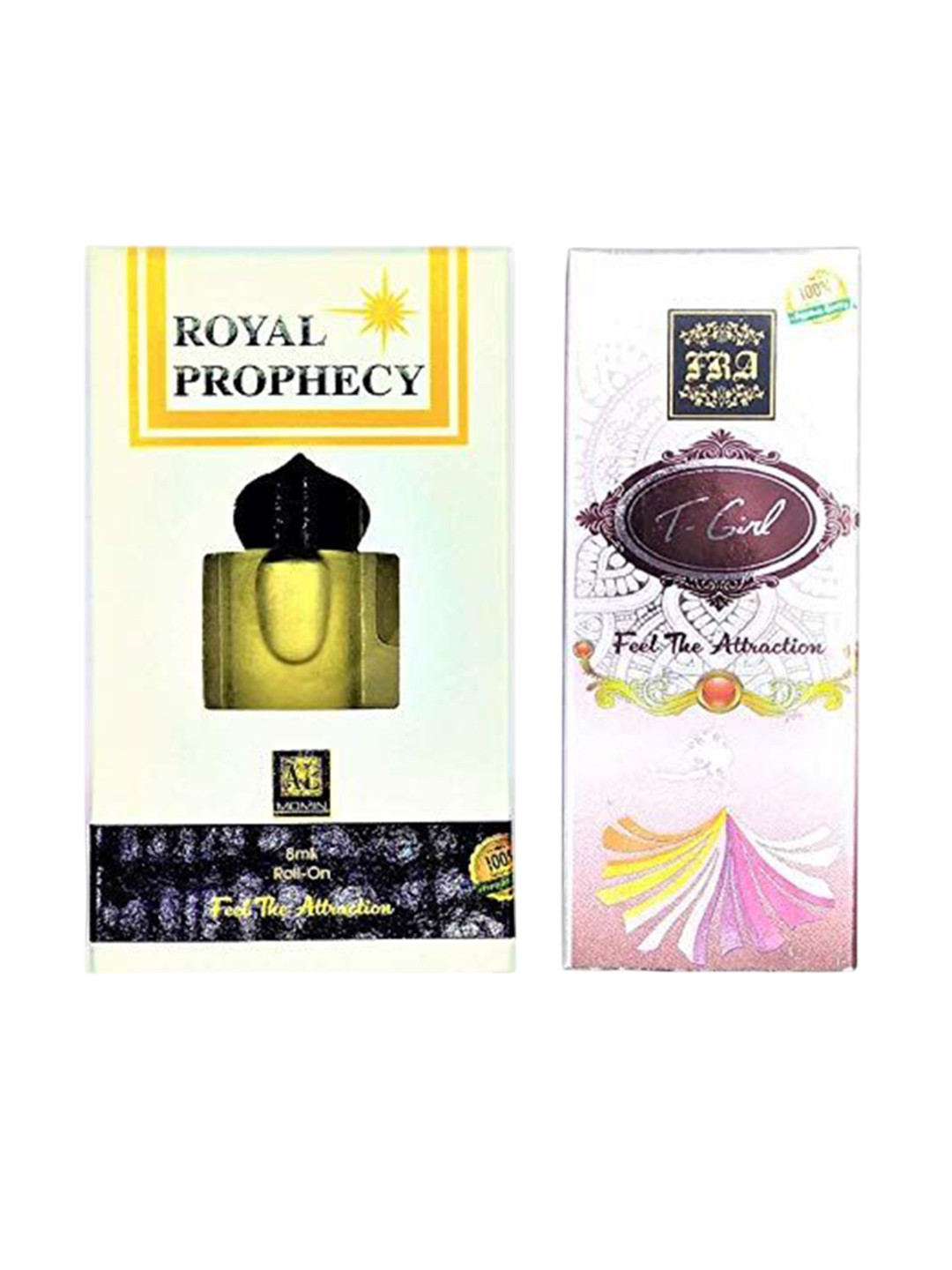 RAVIOUR LIFESTYLE Set Of 2 T Girl & Royal Prophecy  Alcohol Free Attar - 8 ml Each