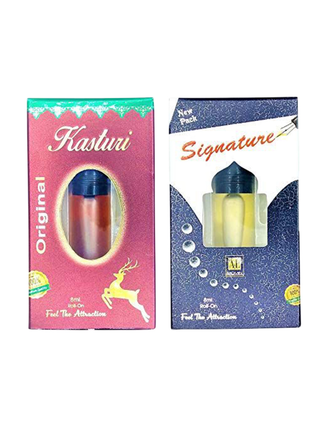 RAVIOUR LIFESTYLE Set Of 2 Signature & Kastoori Roll On Attar - 8 ml Each