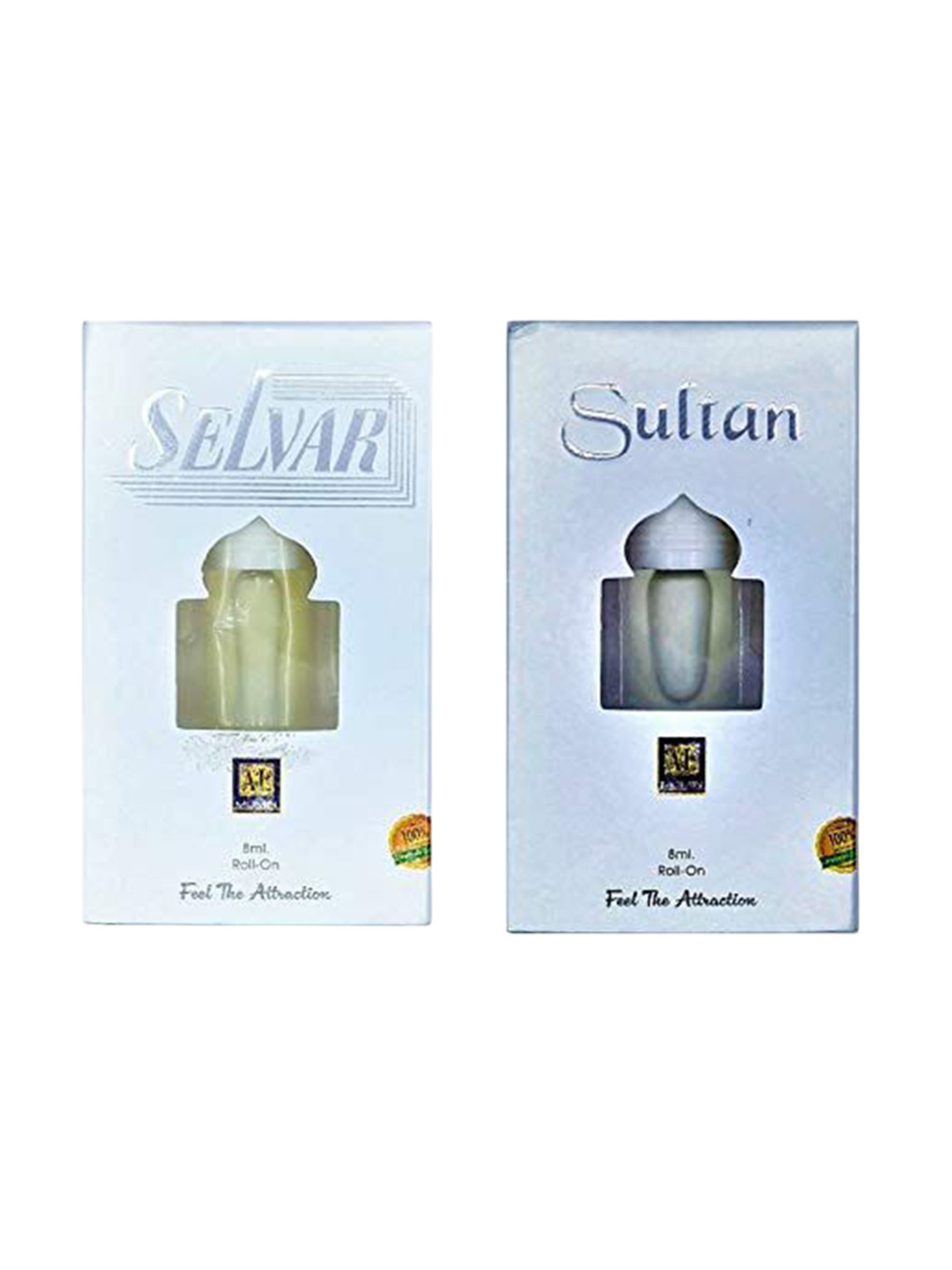 RAVIOUR LIFESTYLE Set Of 2 Selvar & Sultan Alcohol Free Attar- 8 ml Each