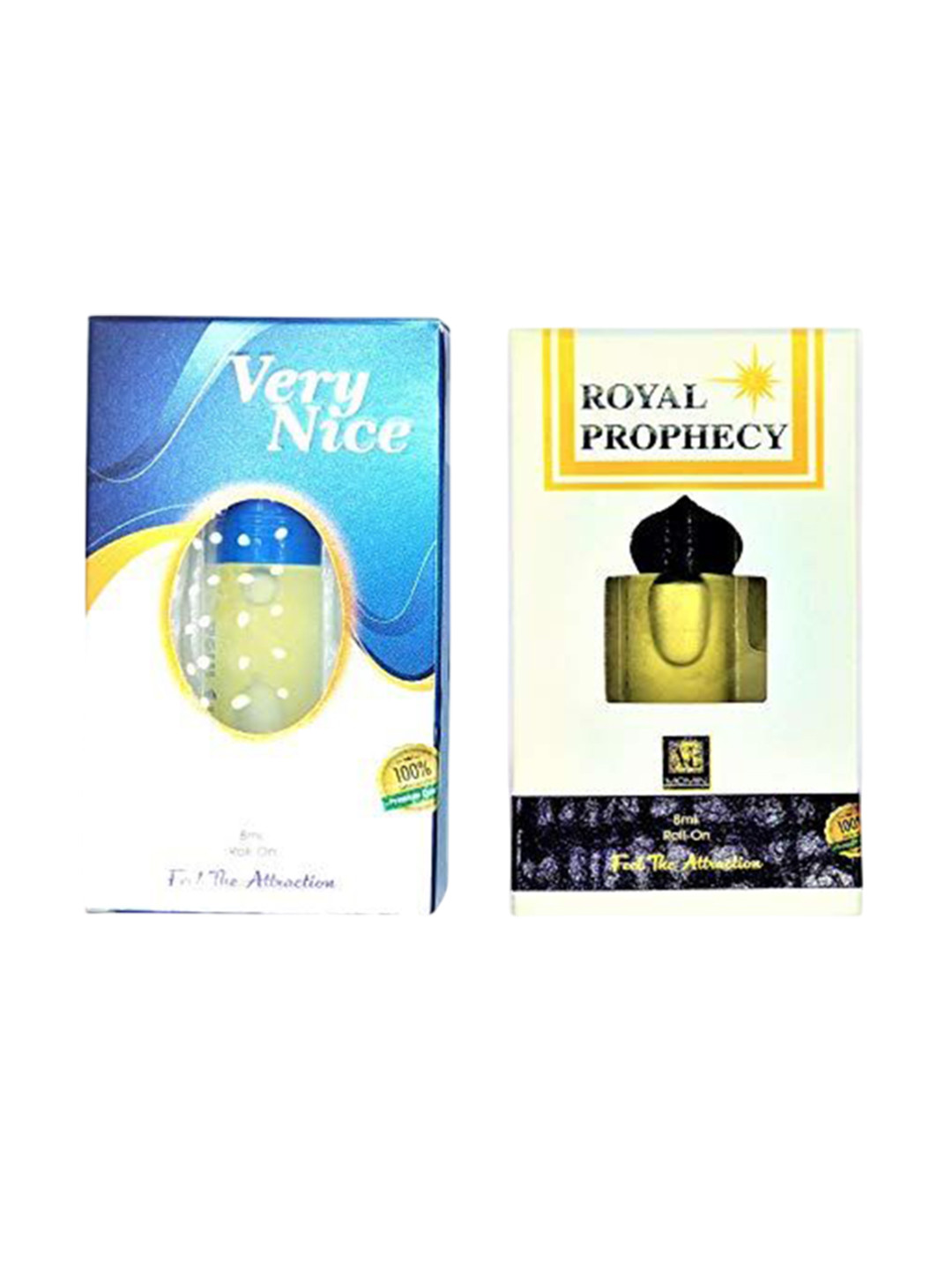 RAVIOUR LIFESTYLE Set Of 2 Very Nice & Royal Prophecy Alcohol Free Attar- 8 ml Each