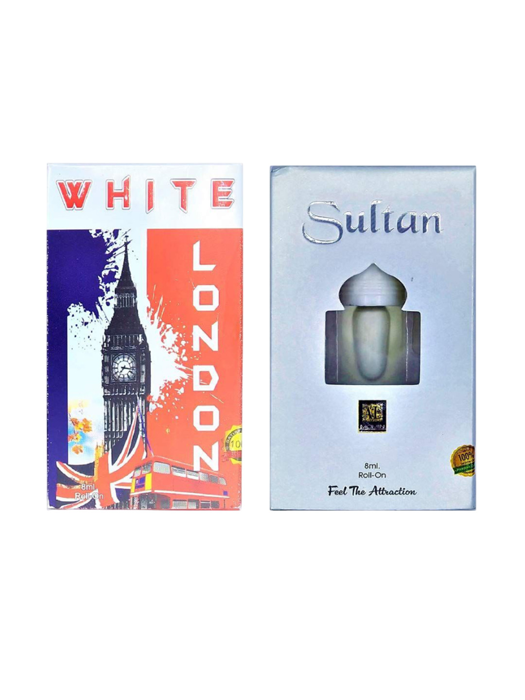 RAVIOUR LIFESTYLE Set Of 2 Sultan & White London Attar - 8 ml Each