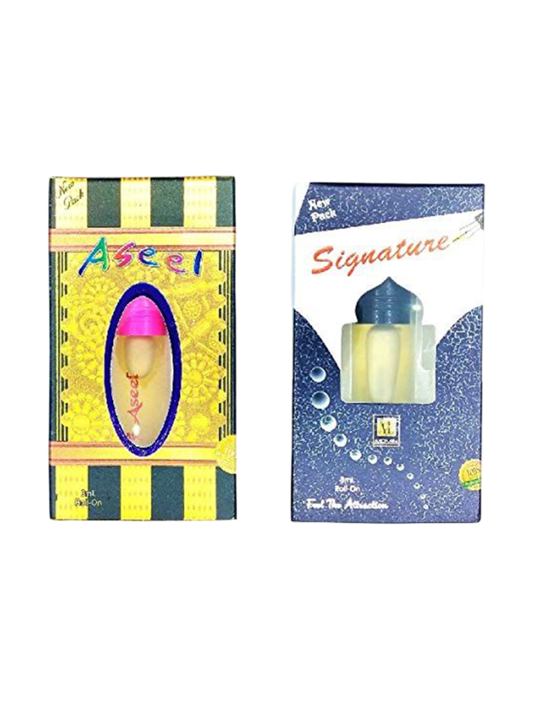 RAVIOUR LIFESTYLE Set Of 2 Signature & Aseel Non Alcoholic Roll On Attar - 8 ml Each