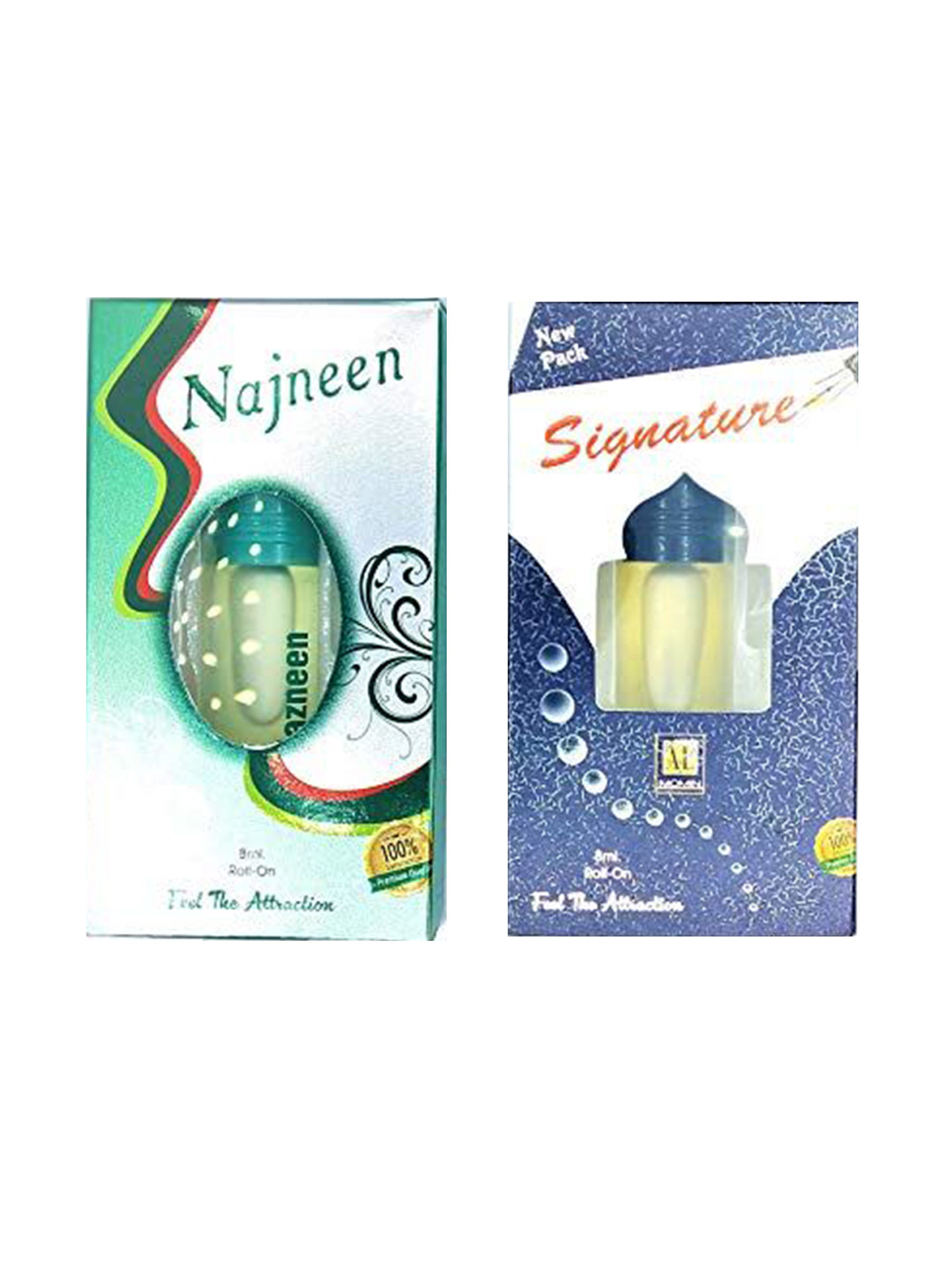 RAVIOUR LIFESTYLE Set Of 2 Signature & Najneen Non Alcoholic Roll On Attar - 8 ml Each