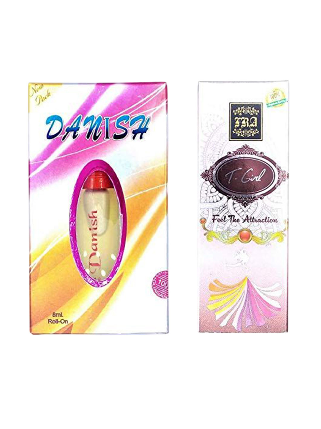 RAVIOUR LIFESTYLE Set Of 2 Danish & T-Gold Alcohol Free Attar- 8 ml Each