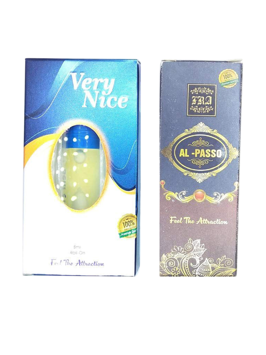 RAVIOUR LIFESTYLE Set Of 2 Very Nice & Al Passo Non Alcoholic Roll On Attar - 8 ml Each