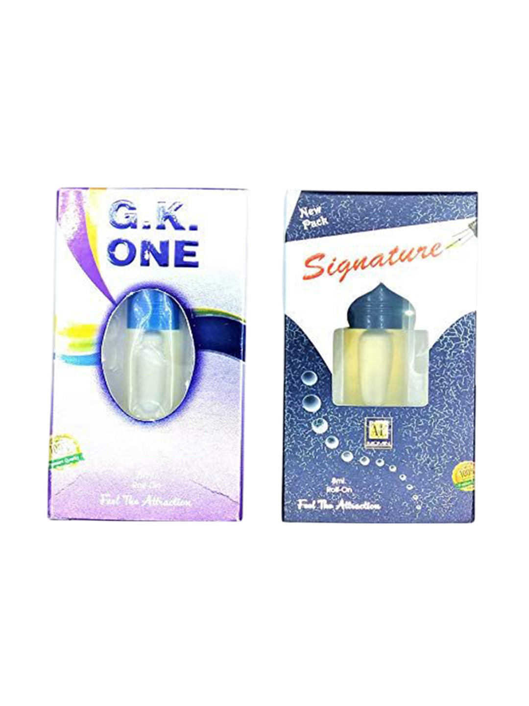 RAVIOUR LIFESTYLE Set Of 2 Signature & G.K One Non Alcoholic Roll On Attar - 8 ml Each