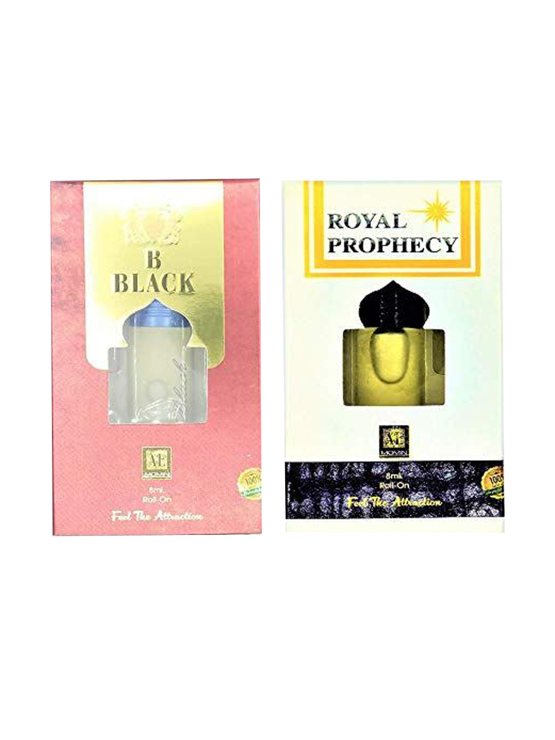 RAVIOUR LIFESTYLE Set Of 2 Royal Prophecy & B Black Non-Alcoholic Roll On Attar-8ml Each