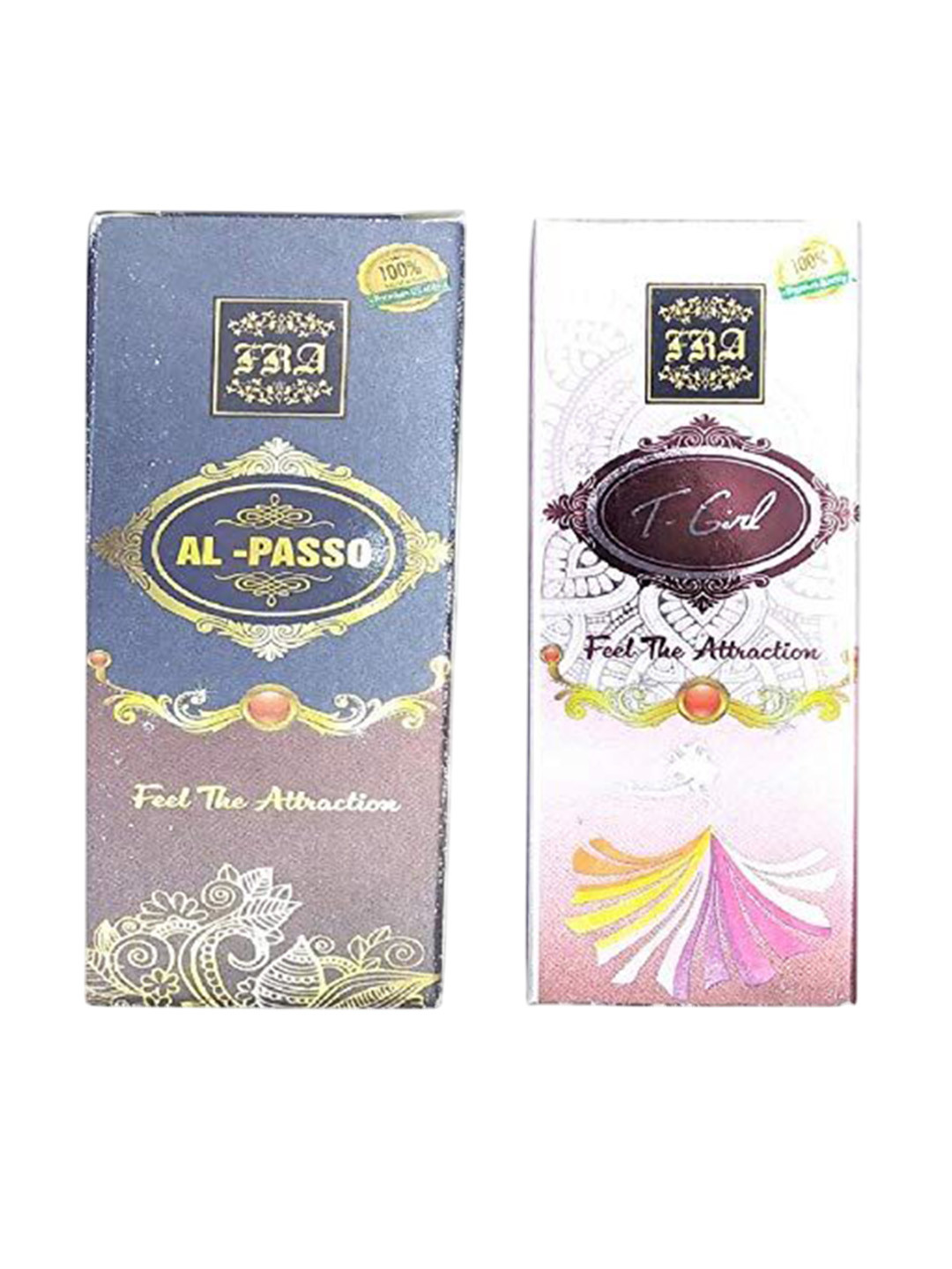 RAVIOUR LIFESTYLE Set Of 2 Al Passo & T Girl Non Alcoholic Roll On Attar - 8 ml Each