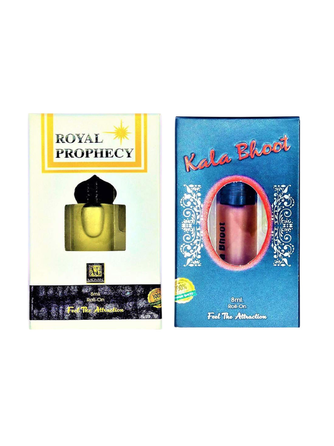 RAVIOUR LIFESTYLE Set Of 2 Royal Prophecy & Kala Bhoot Roll On Attar - 8 ml Each