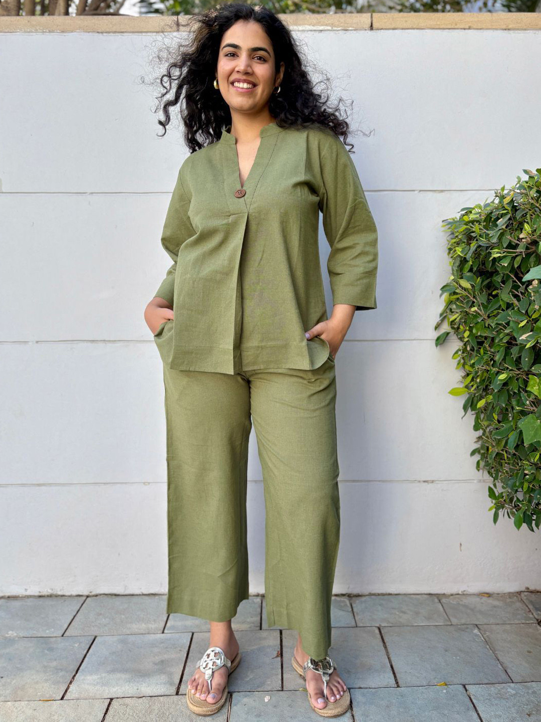 Minimul Neena 100% Linen Co-ord Set