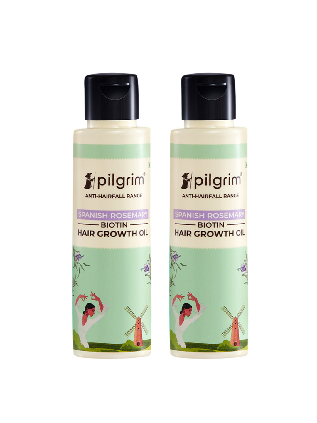 Pilgrim Set Of 2 Spanish Rosemary & Biotin Growth Oil  - 100ml Each