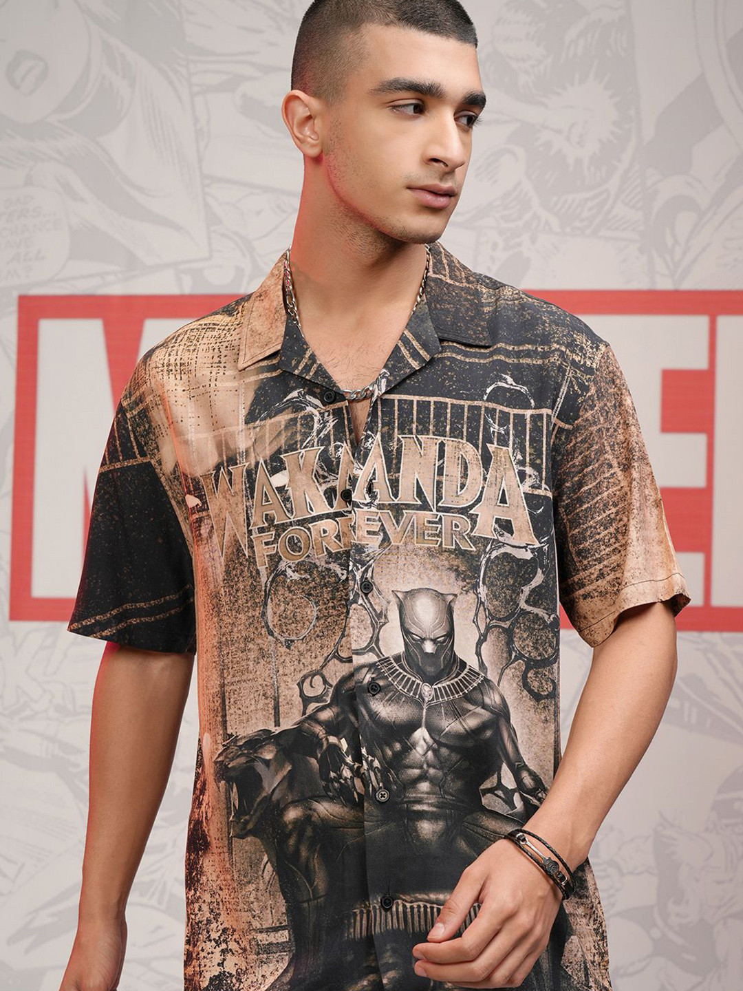 HIGHLANDER Black Panther Blue Drop Shoulder Oversized Sweatshirt