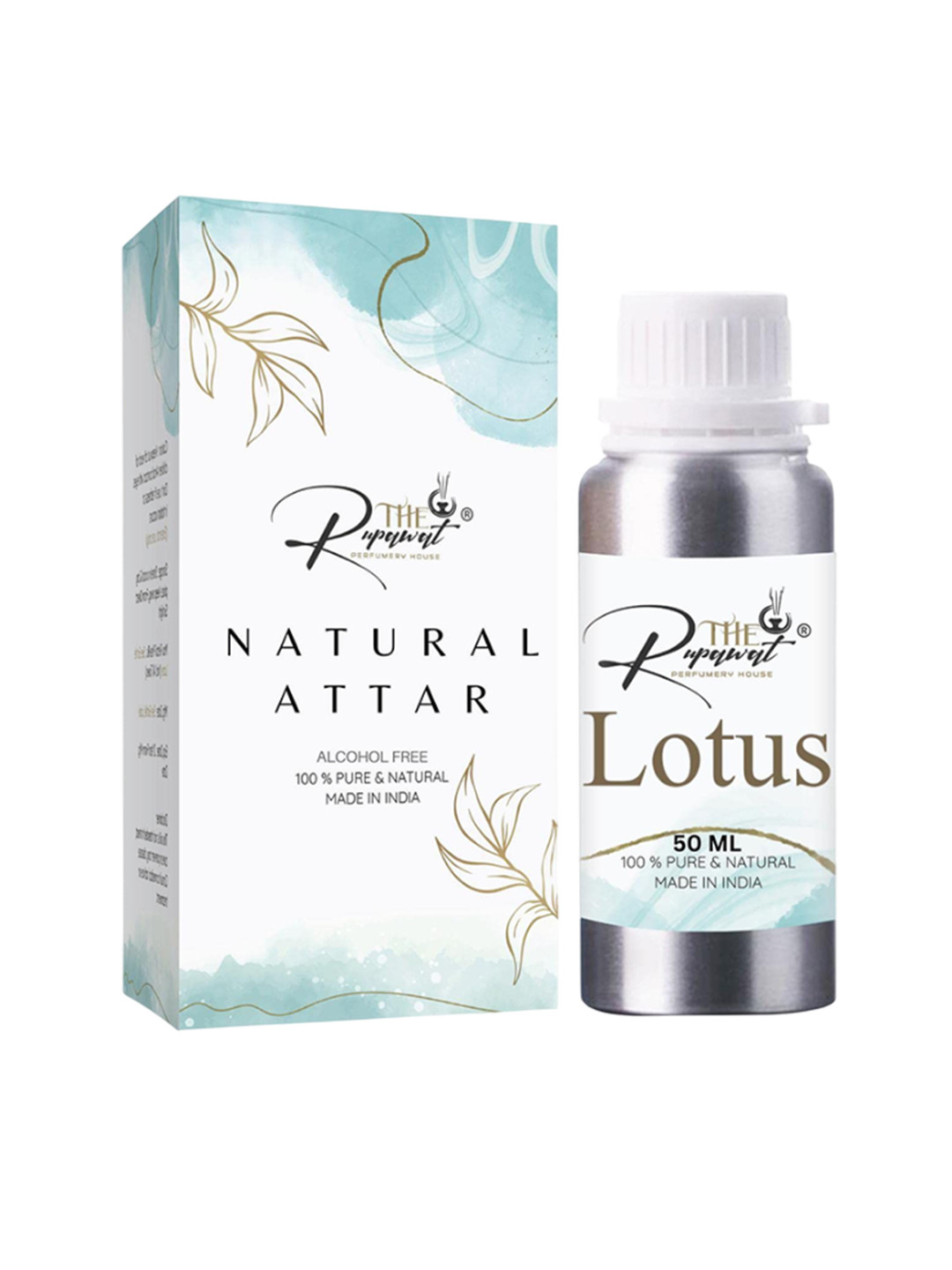 THE RUPAWAT Perfumery House Lotus Natural & Alcohol Free Attar - 50 ml