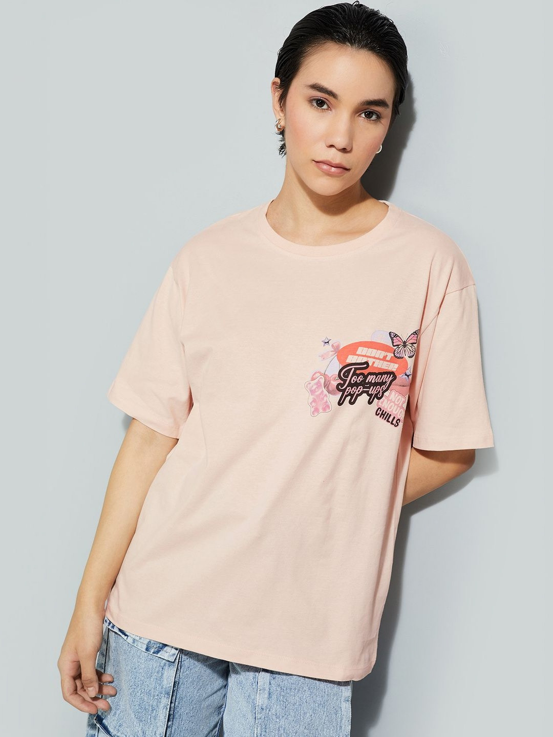 MAX URB_N Women Back Graphic T-shirt