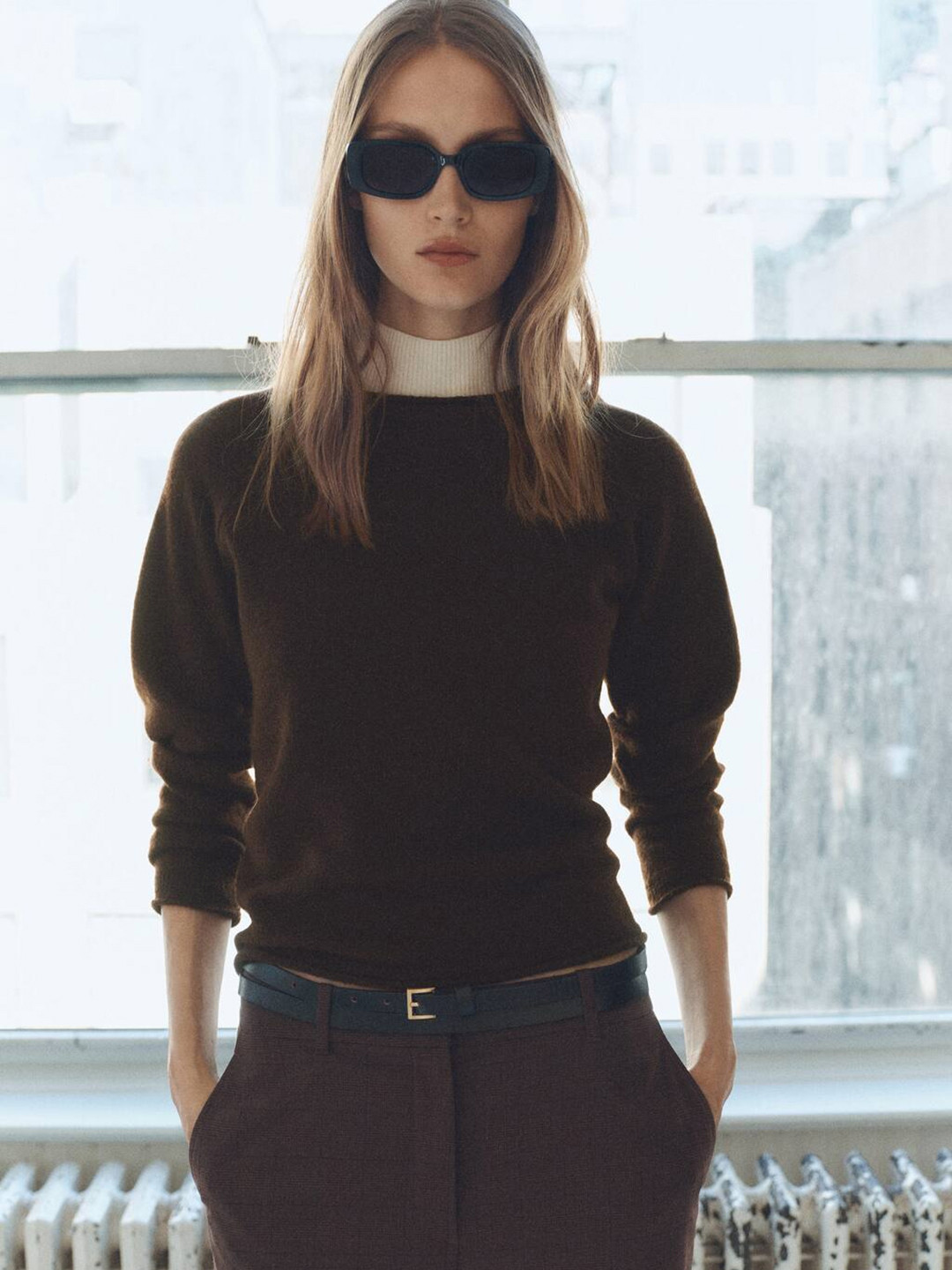 MANGO Round Neck Pullover