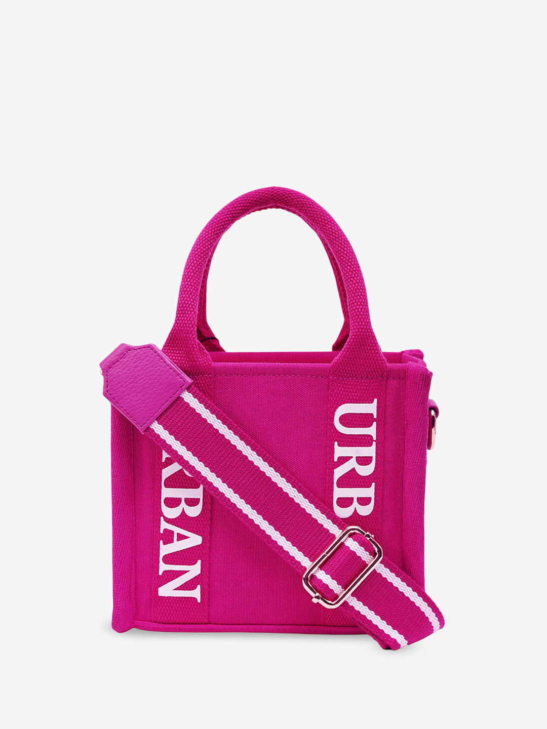 Rizir Women Typography Printed Crossbody Cotton Handheld Bag