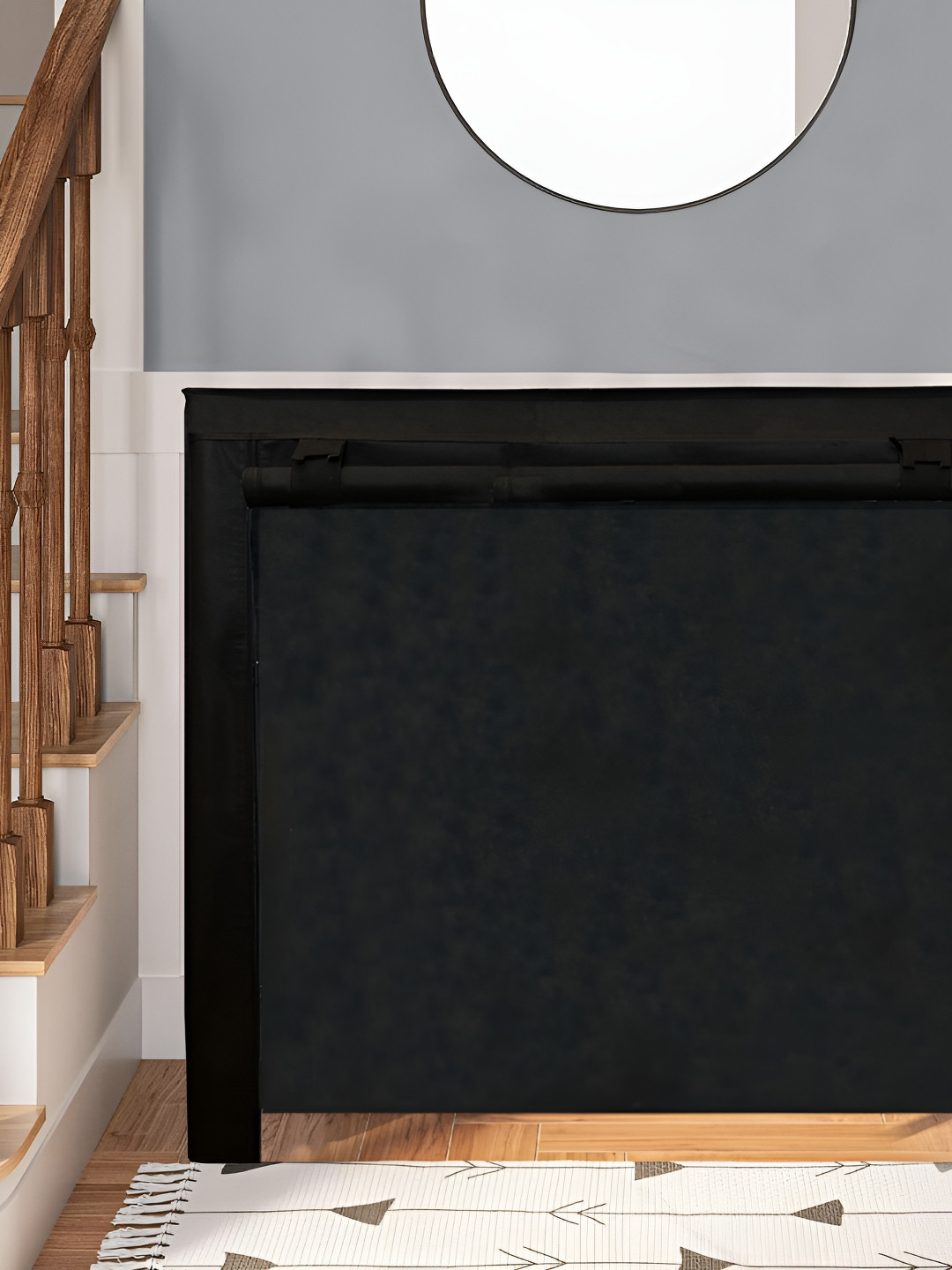 Urban Choice Black Water Resistant 120 GSM Zipper 12 Layer Shoe Rack Cover