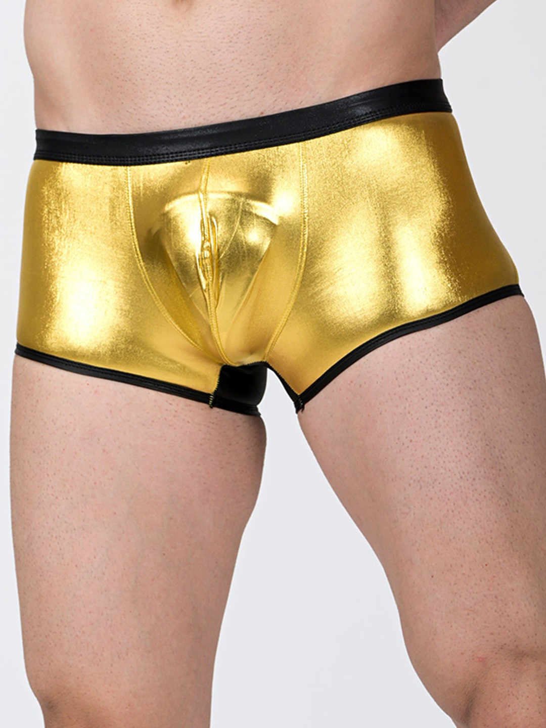 PANTEAZY Shiny Boxer Style Briefs With Contrast details LO-NO243017-BX-G-S
