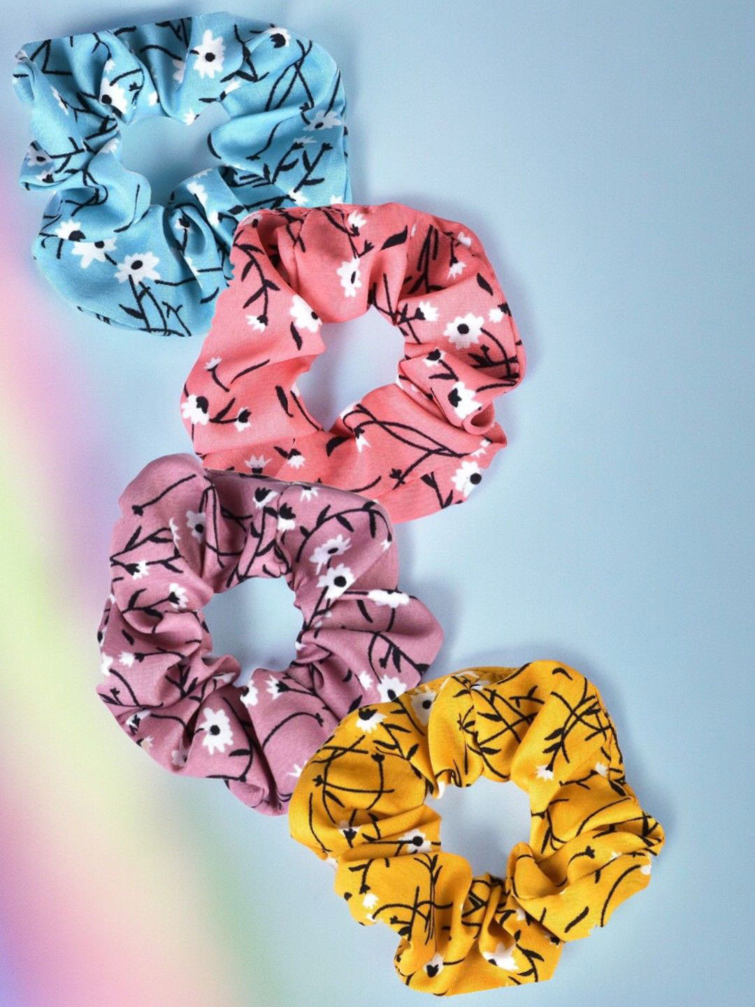 DressBerry Women Combo of 4 Ponytail Holders