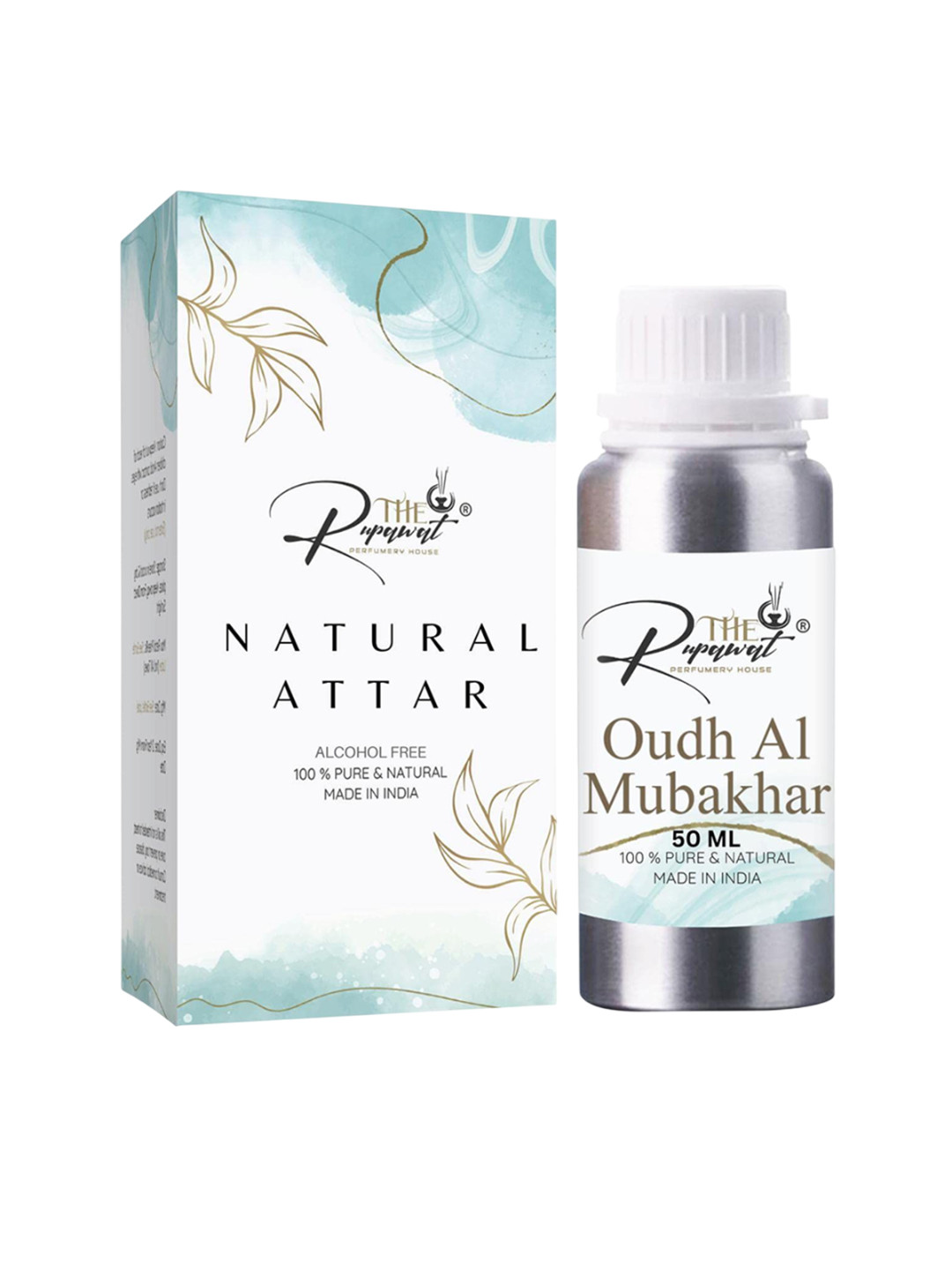 THE RUPAWAT Perfumery House Oudh Al Mubakhar 100% Natural & Alcohol Free Attar - 50 ml
