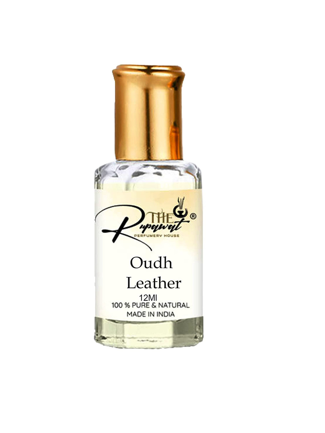 THE RUPAWAT Perfumery House Oud Leather 100% Pure & Natural Alcohol-Free Attar - 12 ml