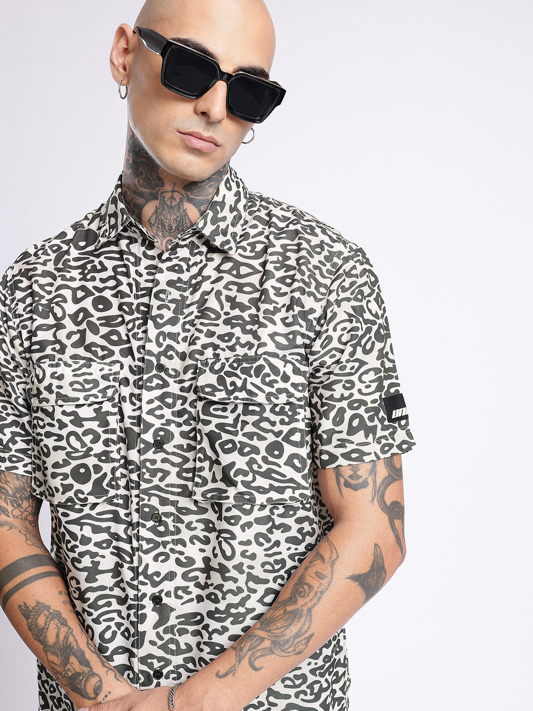 UNRL Animal Printed Casual Shirt