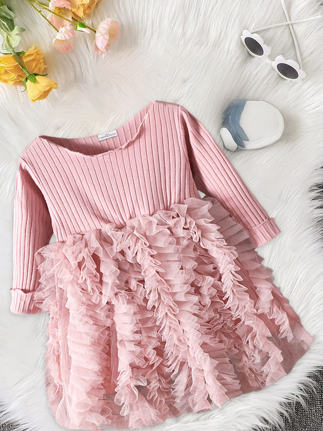 FOREVER FRIDAY Girls Fit and Flare Dress