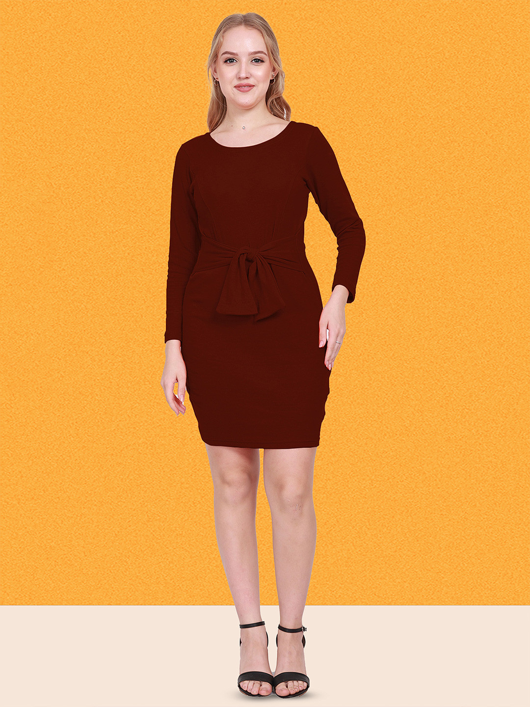 BAESD Women Bodycon Dress Comes with a belt