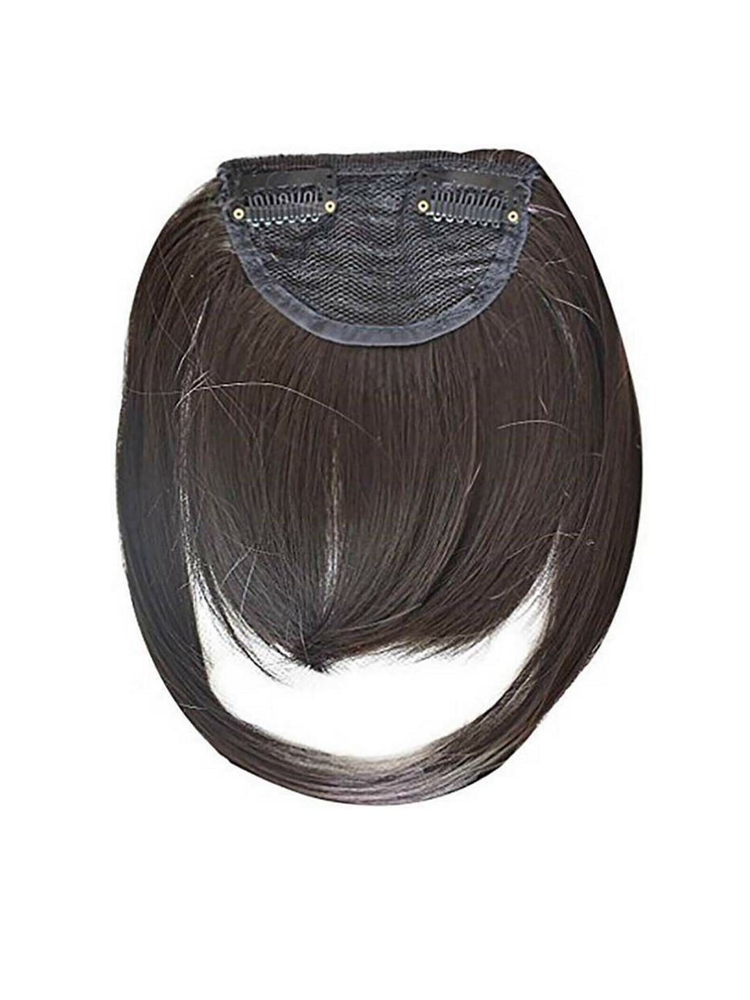CRIBE Clip-In Straight Locks Fringe Hair Extension - Brown - 6.5 Inch