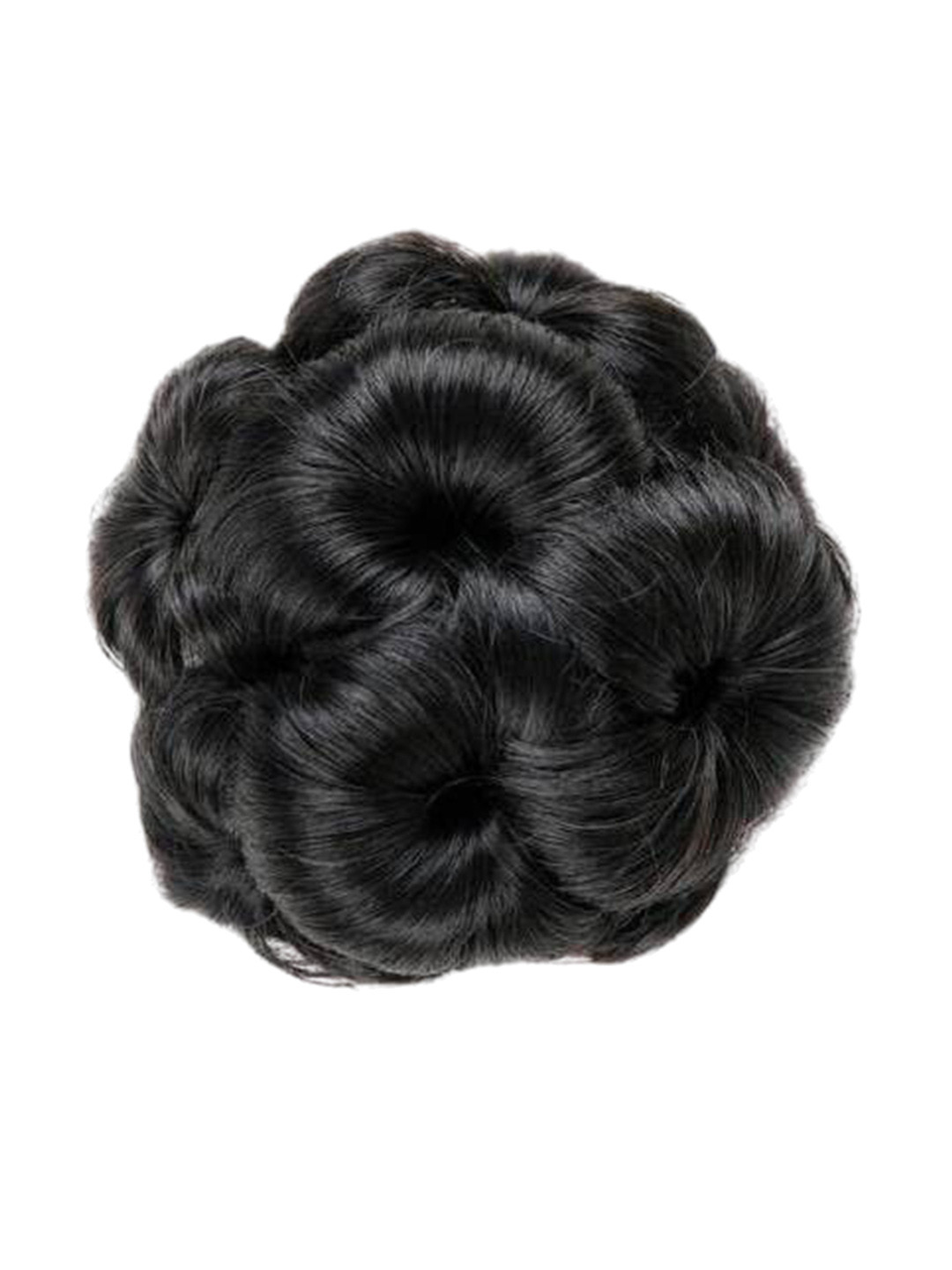 CRIBE Halo Curly Bun Hair Extension - Black - 6 inch