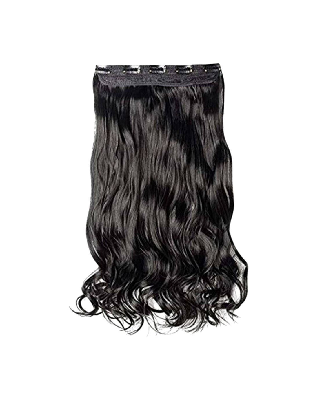 CRIBE Clip-In Curly Ponytail Hair Extension - 22 Inch - Black