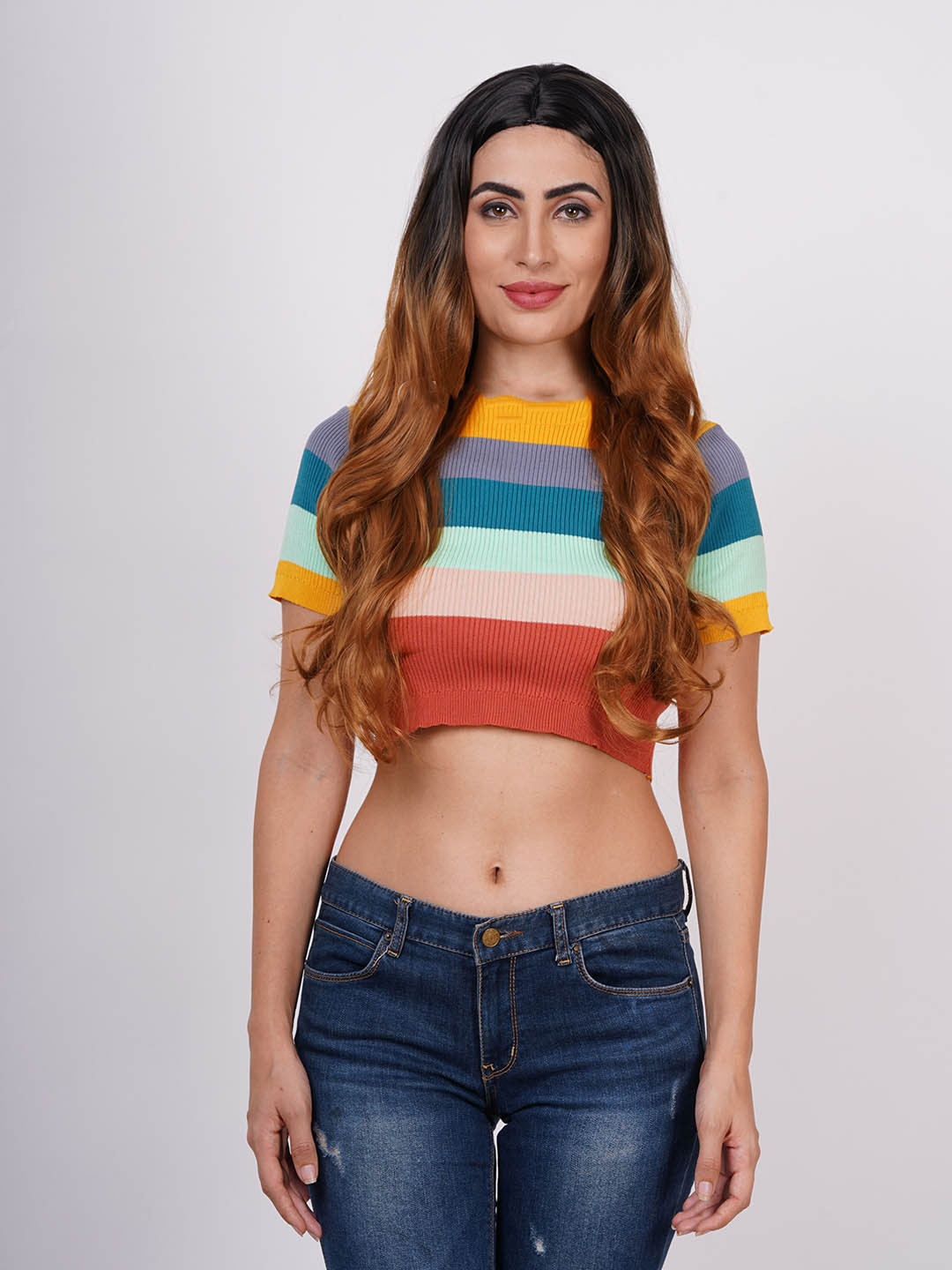 CRIBE Clip-In Curly Hair Extension - Brown - 28 Inch