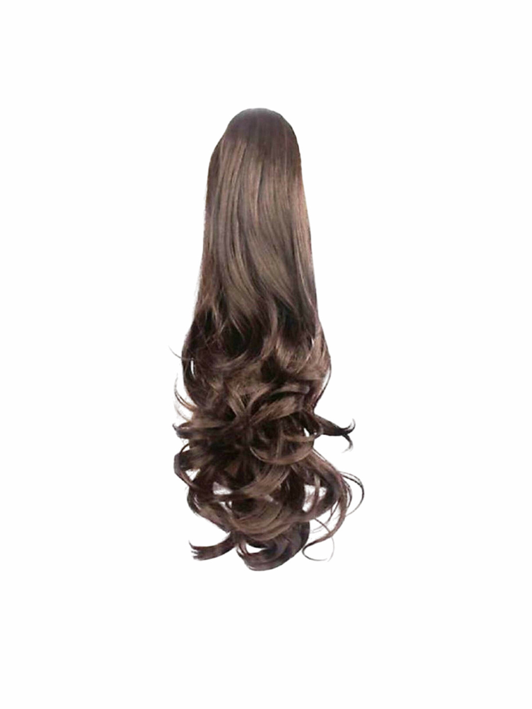 CRIBE Clip-In Toupee Curly Hair Extension - Brown - 20 Inch