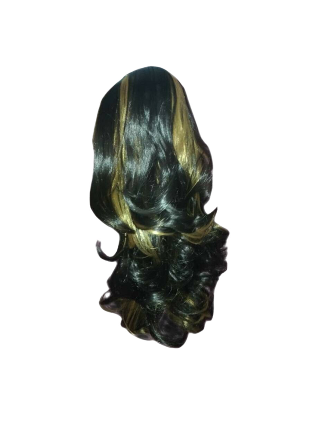 CRIBE Halo Toupee Wavy Hair Extension - Golden Highlight- 18 Inch