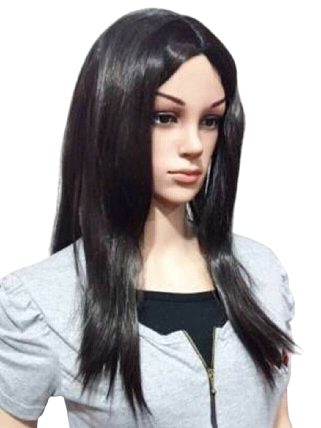 CRIBE Halo Scalp Topper Straight Hair Extension - Black - 14 Inch