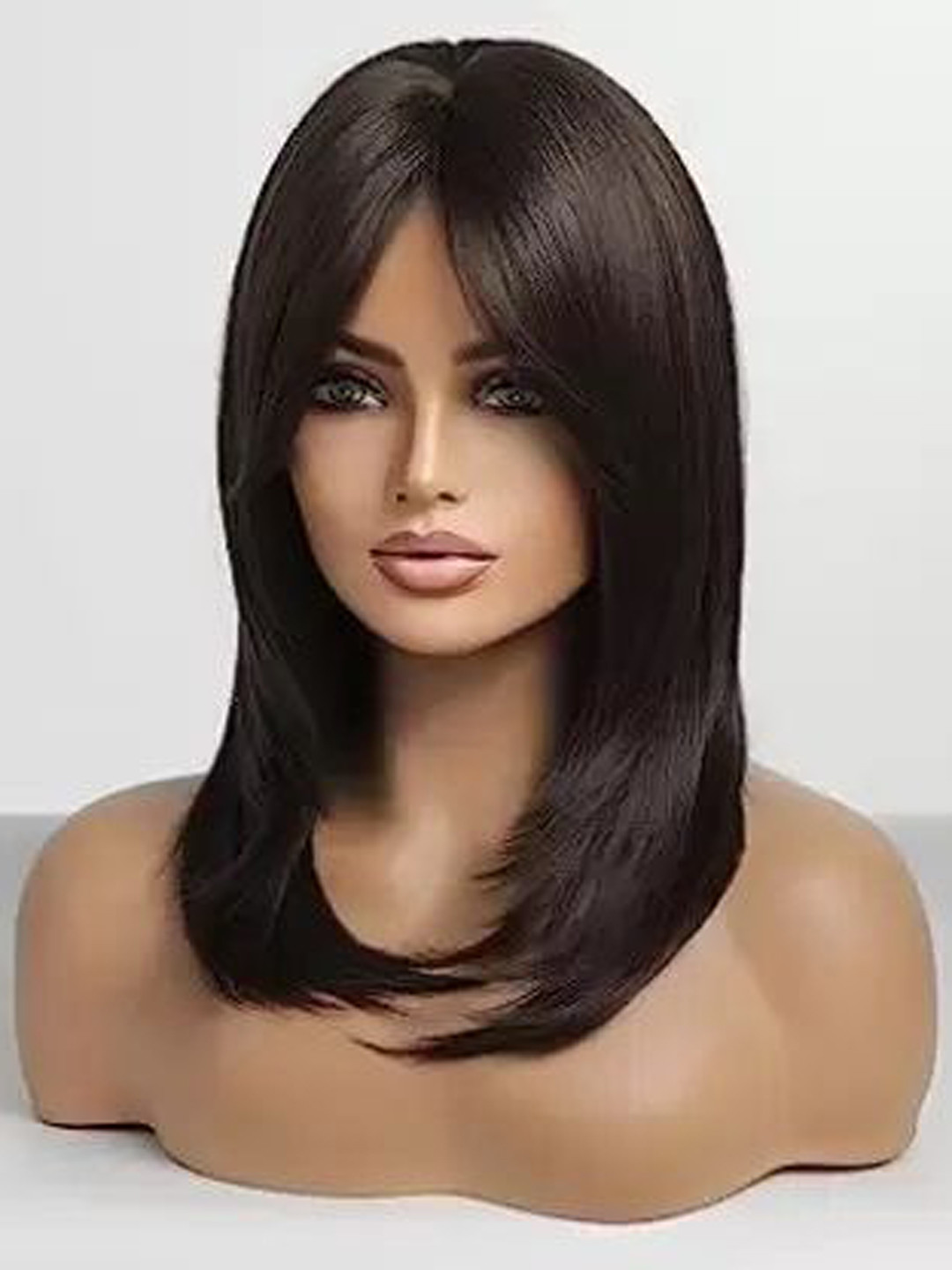 CRIBE Halo Scalp Topper Straight Hair Extension - Black - 28 Inch