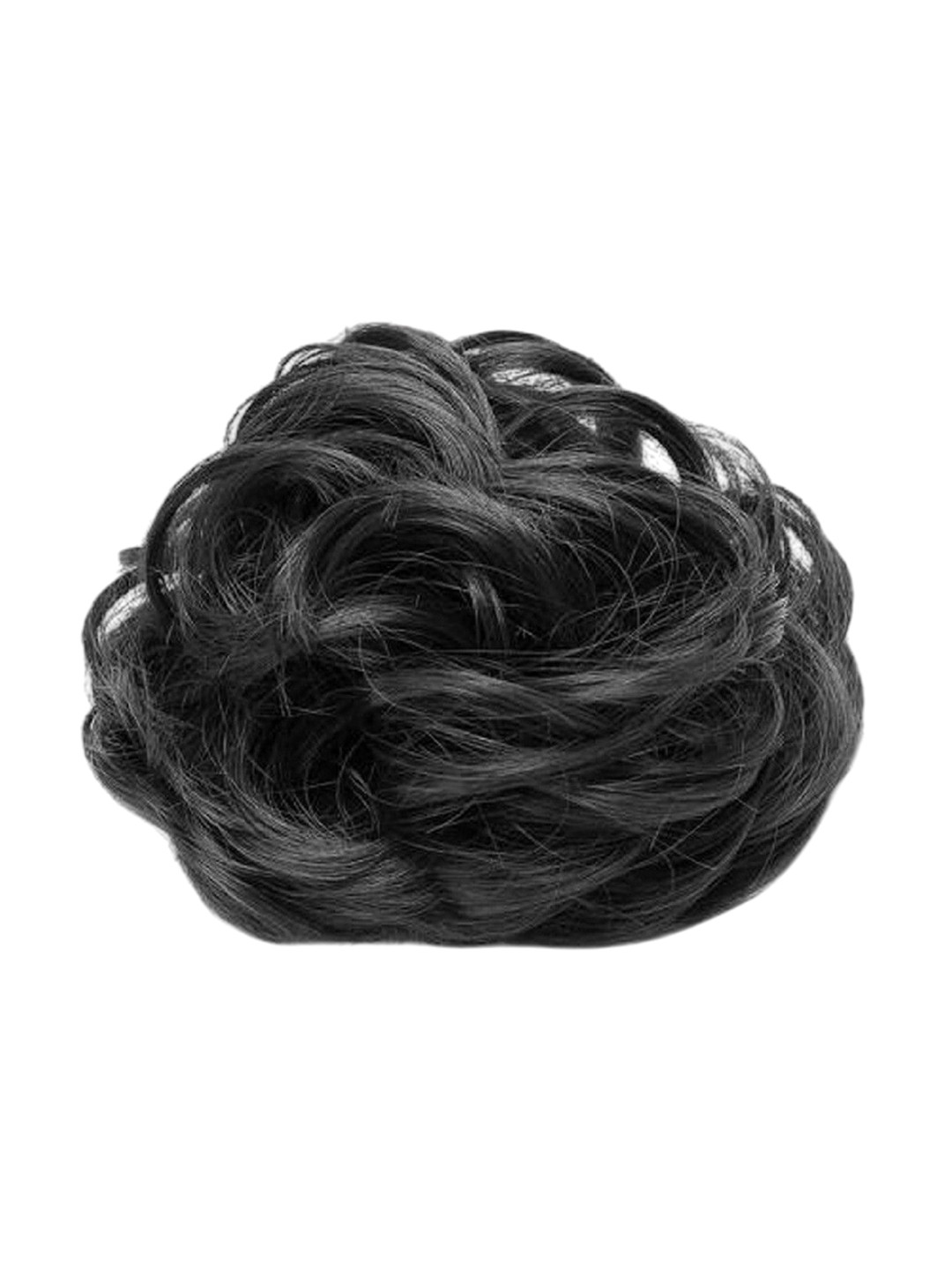 CRIBE Halo Curly Bun Hair Extension - Black - 5 Inch