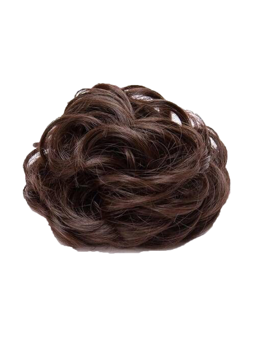 CRIBE Halo Curly Bun Hair Extension - Natural Brown - 5 Inch