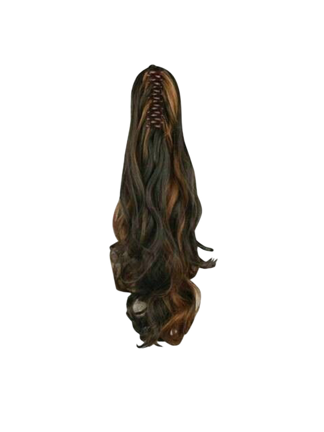 CRIBE Clip In Wavy Ponytail Hair Extension - Brown - 20 Inch