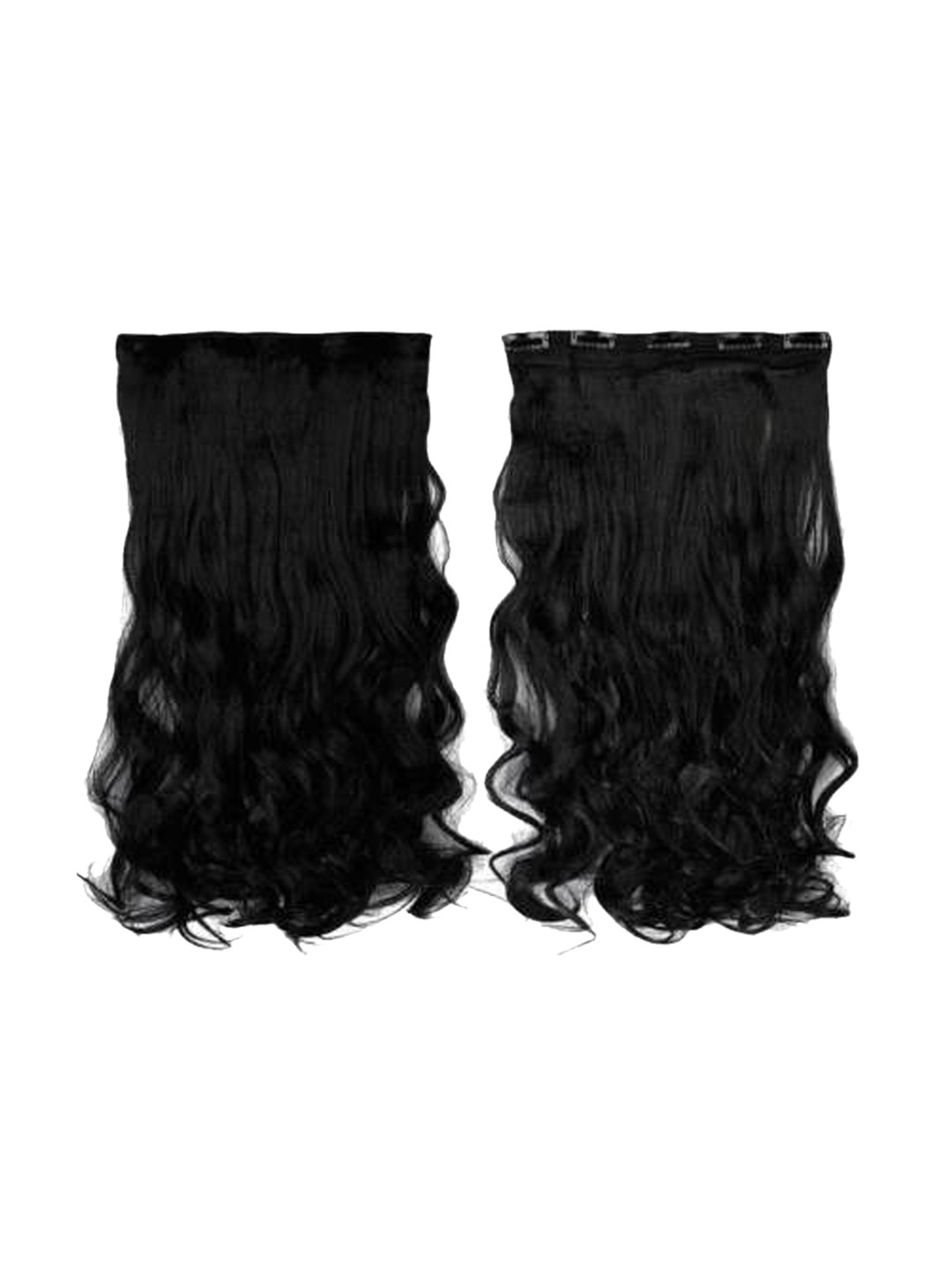 CRIBE Clip In Wavy Locks Hair Extension - Black - 22 Inch