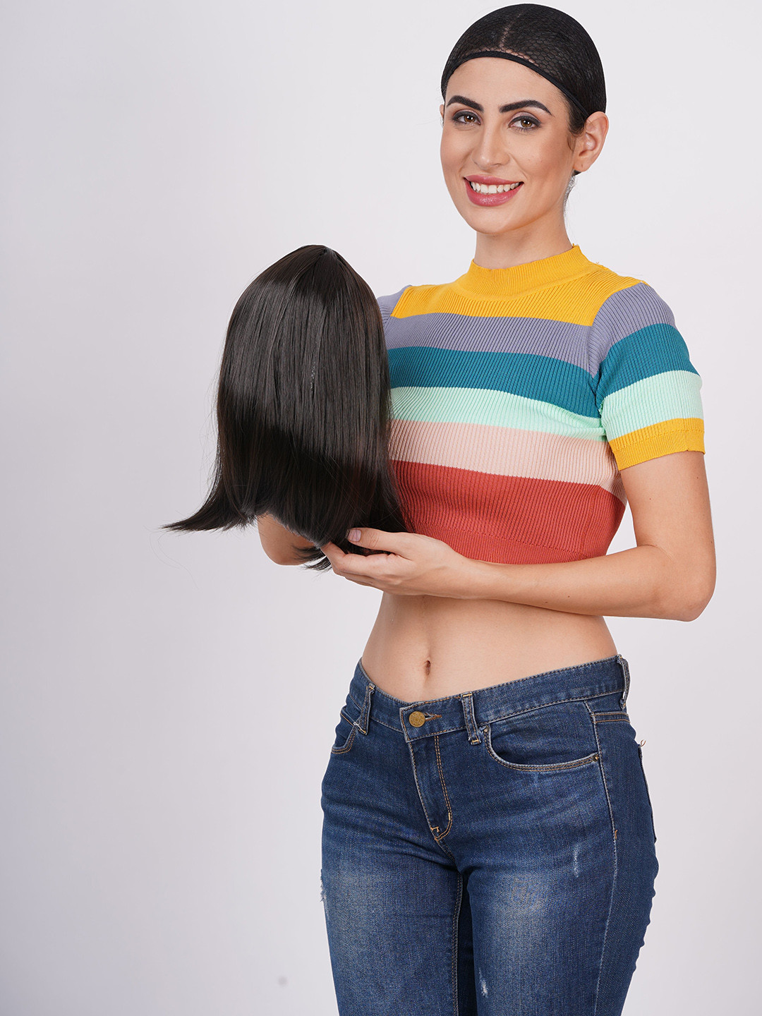 CRIBE Halo Straight Toupee Hair Extension - 16 Inch - Brown