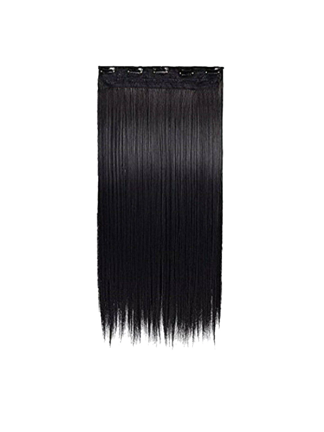 CRIBE Clip-In Straight Locks Hair Extension - 24Inch - Black
