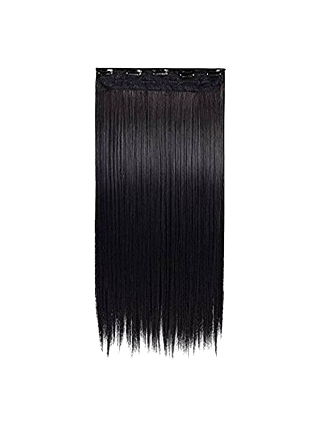 CRIBE Clip-In Ponytail Straight Hair Extension - 24 Inch - Black