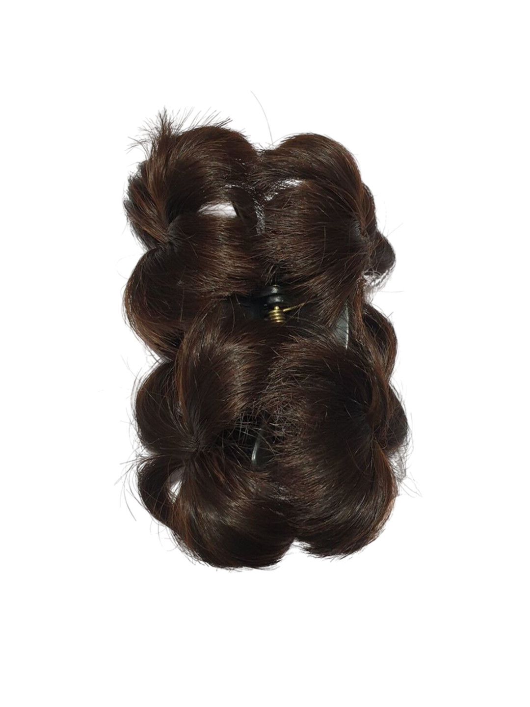 CRIBE Clip-In Curly Bun Hair Extension - Brown - 6 Inch